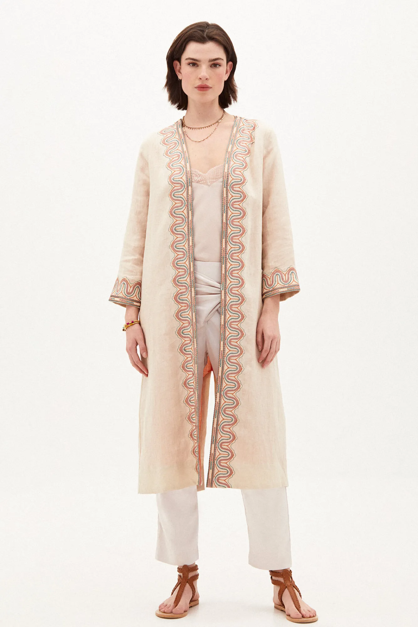 Adara Kimono Largo Bordado^Hoss Intropia New