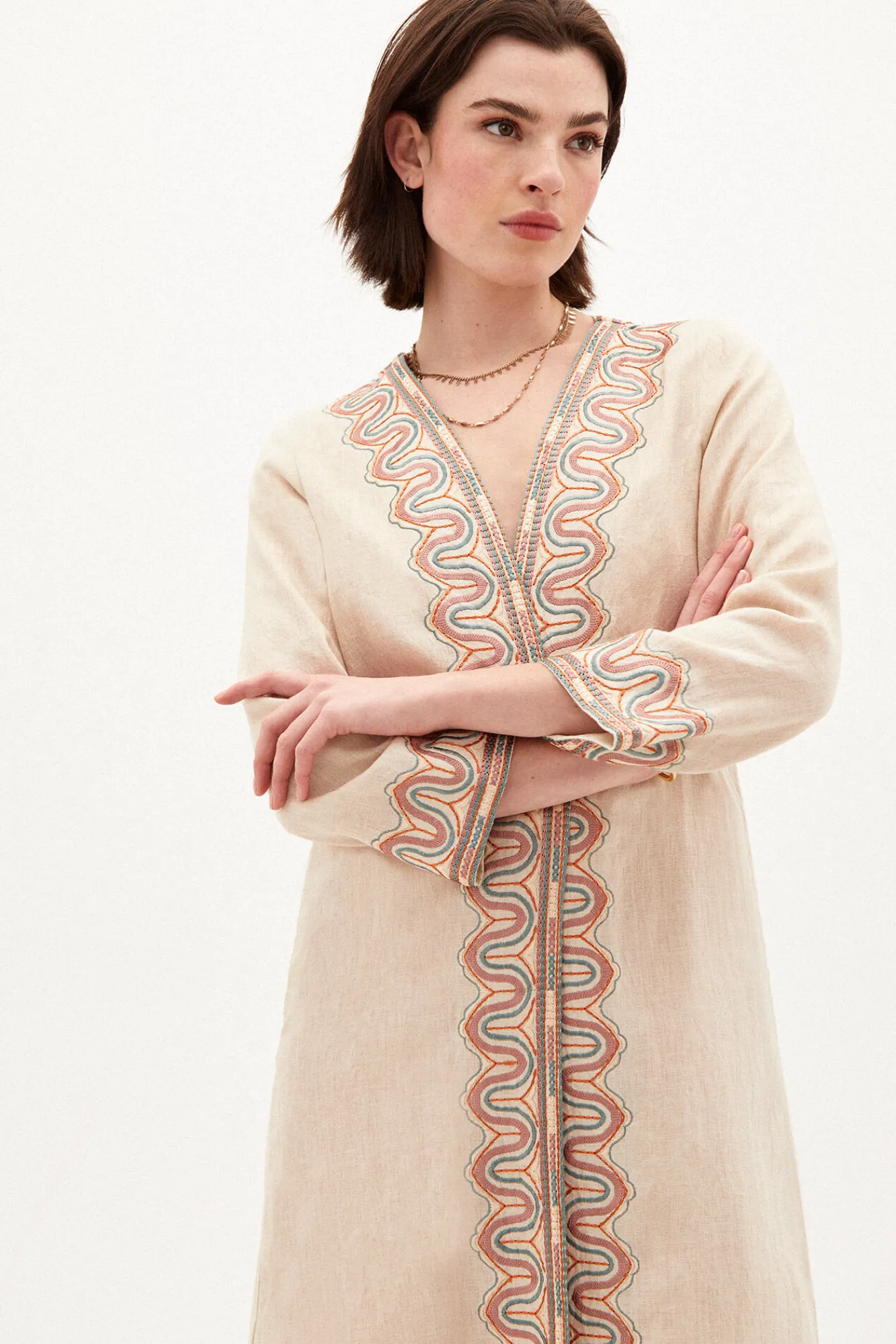 Adara Kimono Largo Bordado^Hoss Intropia New