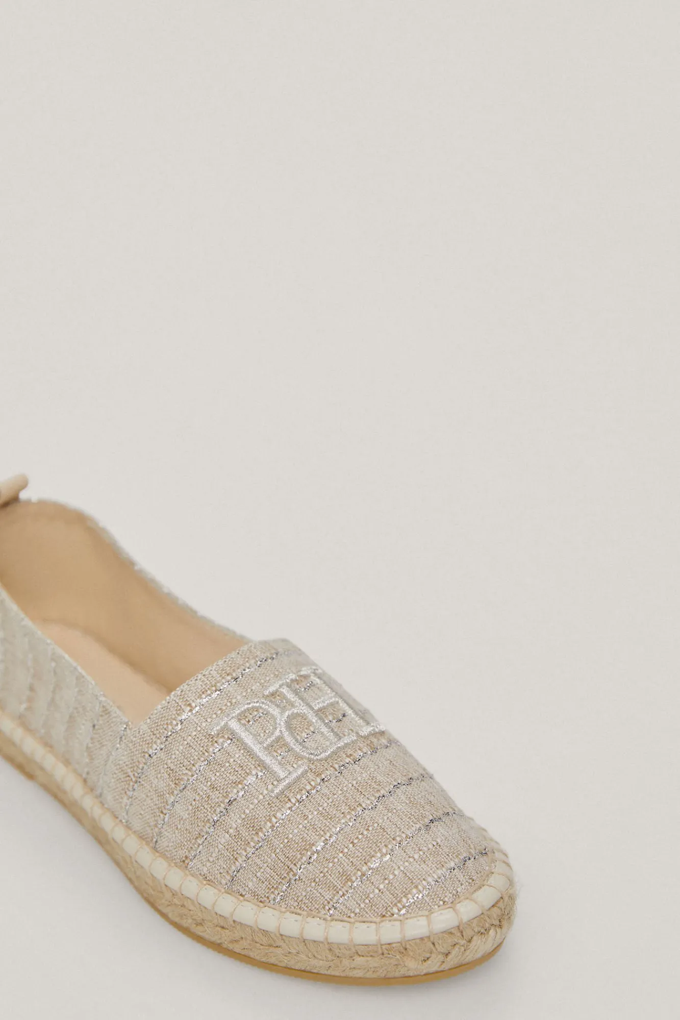 Alpargata Rayas Lurex Logo Bordado^Pedro del Hierro Best