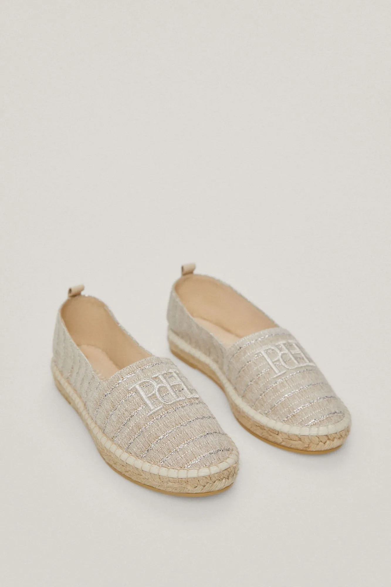 Alpargata Rayas Lurex Logo Bordado^Pedro del Hierro Best