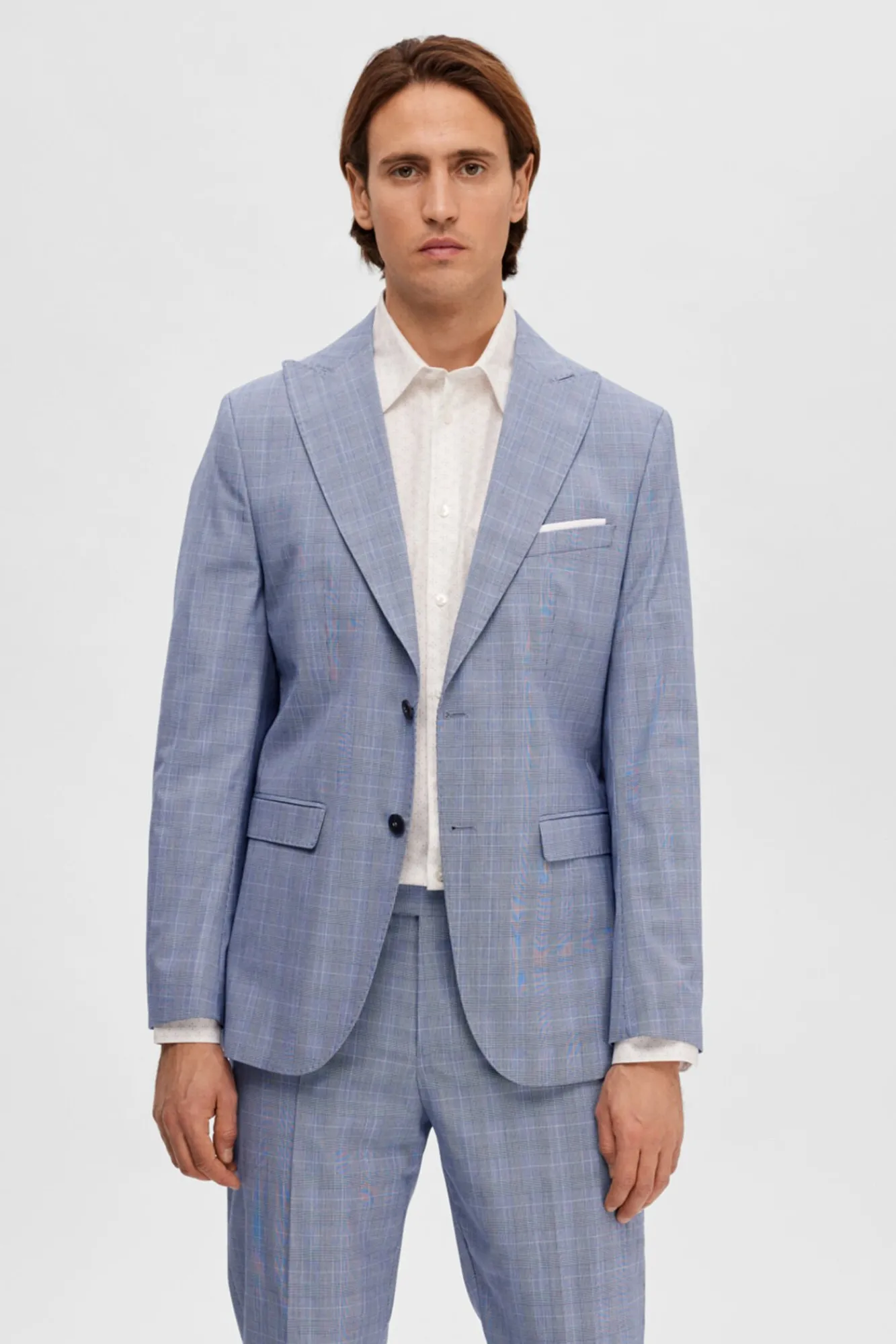 Americana De Cuadros Slim Fit.^Selected Cheap