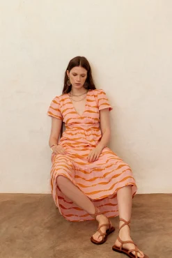 Aurora Vestido Midi Bordado^Hoss Intropia Outlet