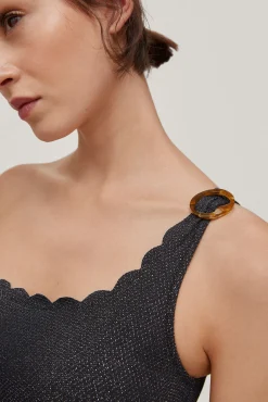 Banador Asimetrico Tejido Lurex Burbuja^Pedro del Hierro Sale