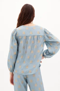Bela Blusa Fluida Con Lurex^Hoss Intropia Sale