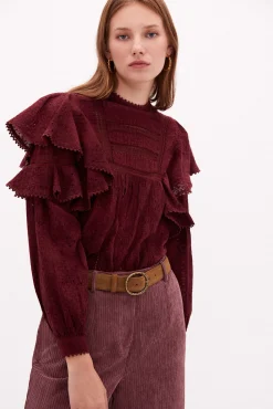 Bella Blusa Romantica En Algodon^Hoss Intropia Cheap