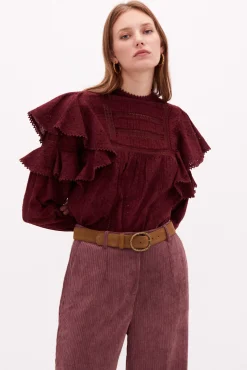 Bella Blusa Romantica En Algodon^Hoss Intropia Cheap
