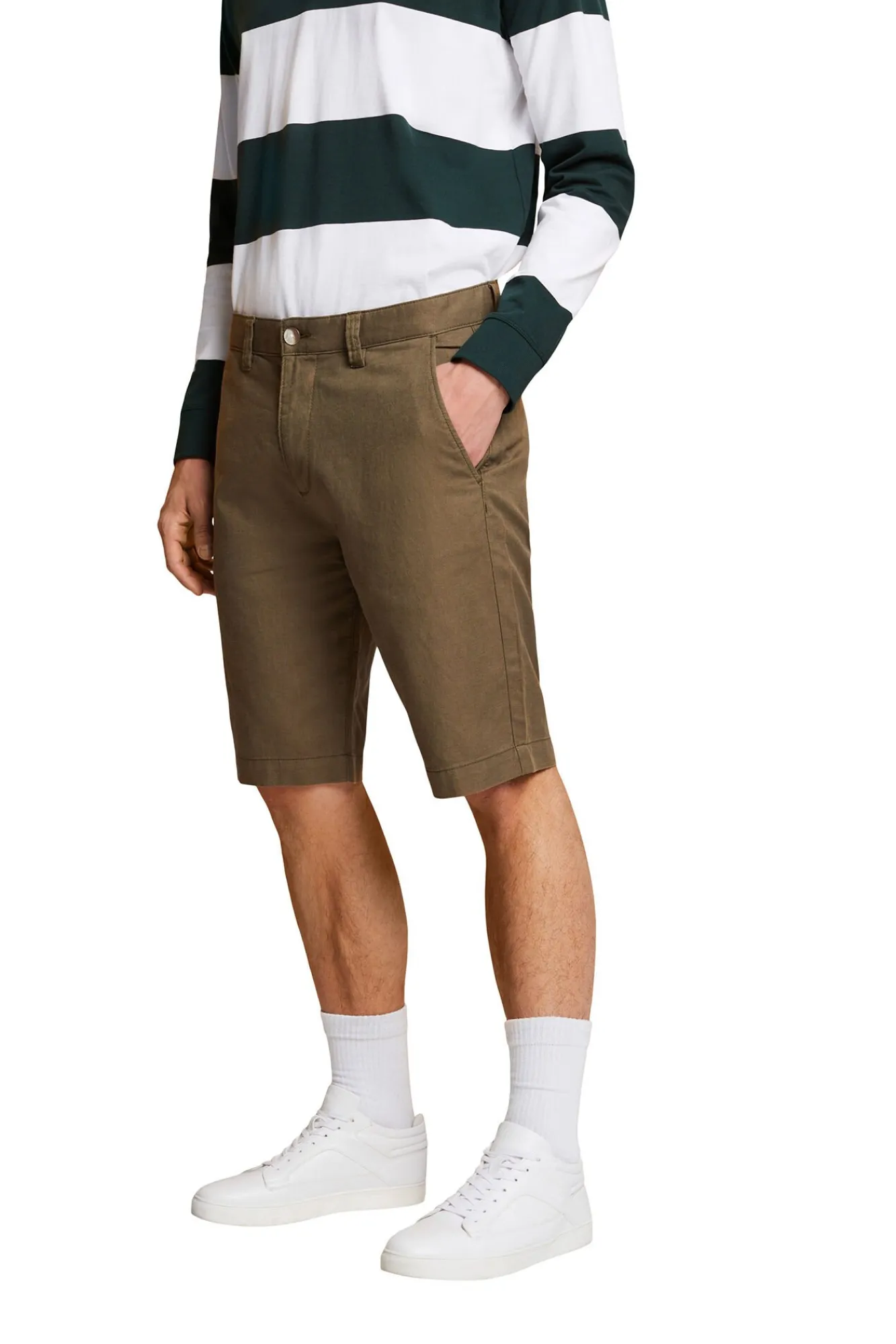 Bermuda Lisa Regular Fit Con Lino^Esprit Hot
