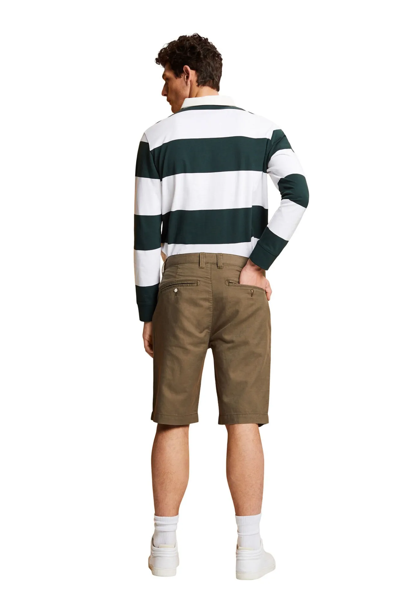 Bermuda Lisa Regular Fit Con Lino^Esprit Hot