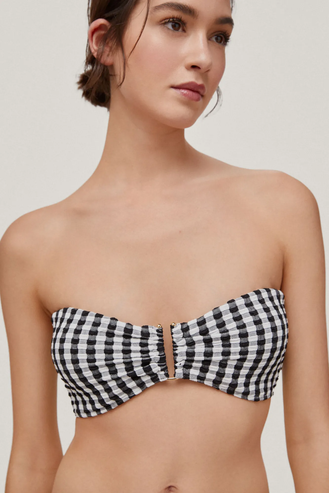 Bikini Top Bandeau En Tejido Vichy^Pedro del Hierro Sale