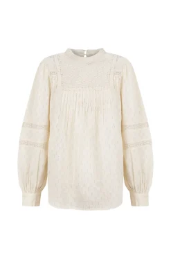 Blanca Blusa Algodon Romantica^Hoss Intropia Discount