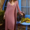 Blanca Vestido De Punto Midi^Hoss Intropia Best Sale