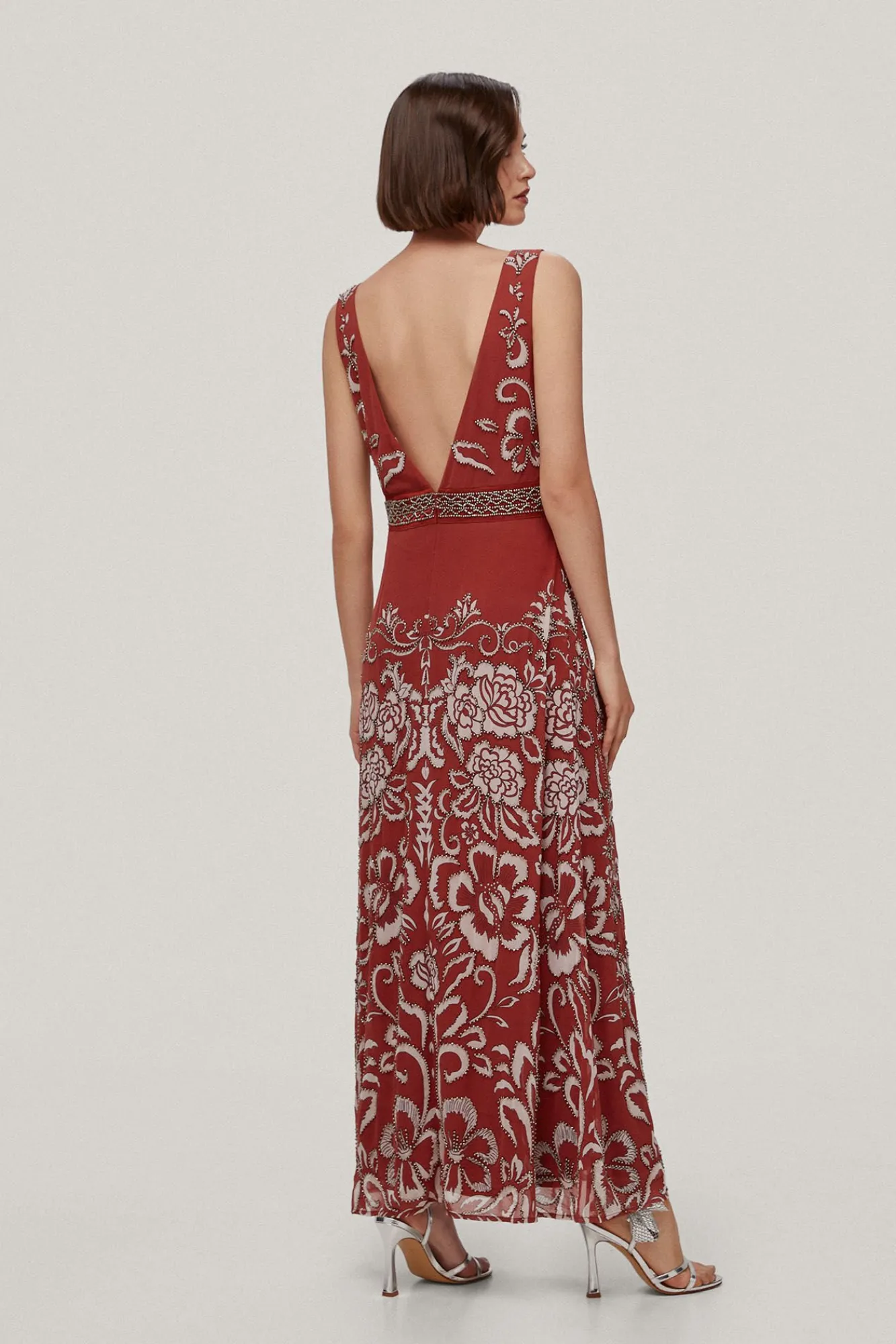 Blanca. Vestido Estampado Con Pedreria^TFP by Tamara Falco Online