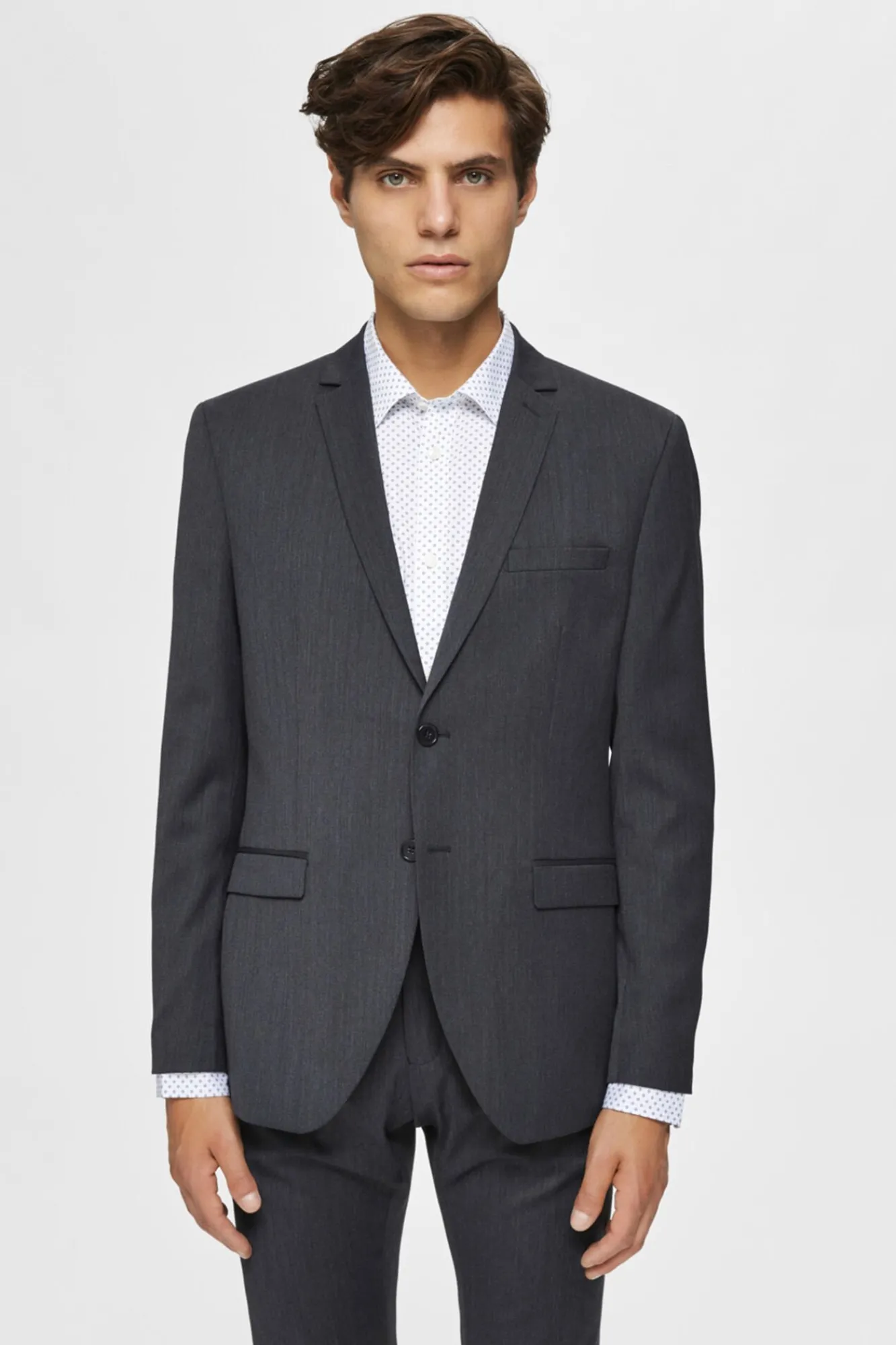 Blazer Slim Con Solapas^Selected Discount