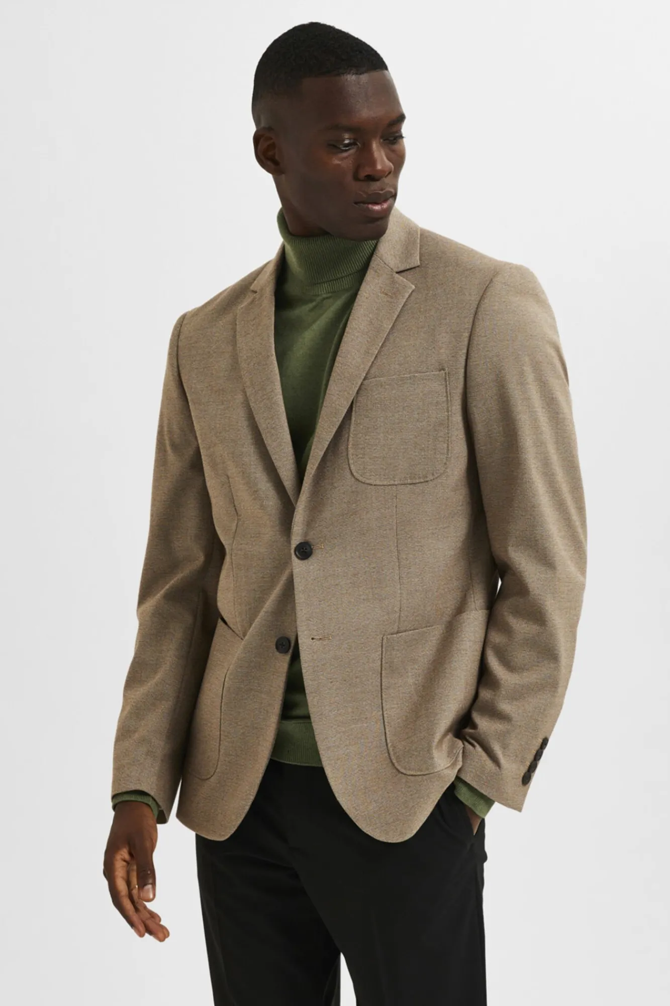 Blazer Slim Fit Elaborada Con Materiales Reciclados^Selected Fashion