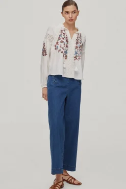 Blusa Bordada Punto De Cruz^Pedro del Hierro Online