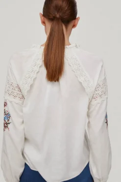 Blusa Bordada Punto De Cruz^Pedro del Hierro Online
