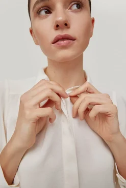 Blusa Camisera Satinada^Pedro del Hierro Online