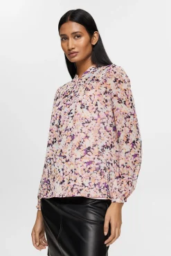 Blusa Chiffon Estampado Floral^Esprit Clearance