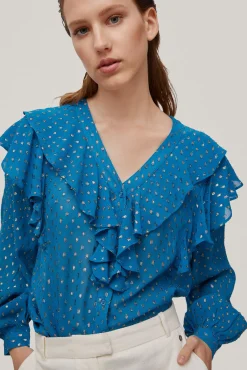 Blusa Con Detalles De Lurex^Pedro del Hierro Shop