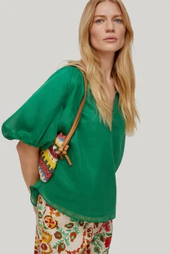 Blusa Con Manga Abullonada^Pedro del Hierro New