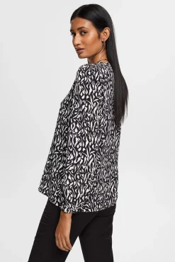 Blusa Corte Recto Estampado Allover^Esprit Fashion