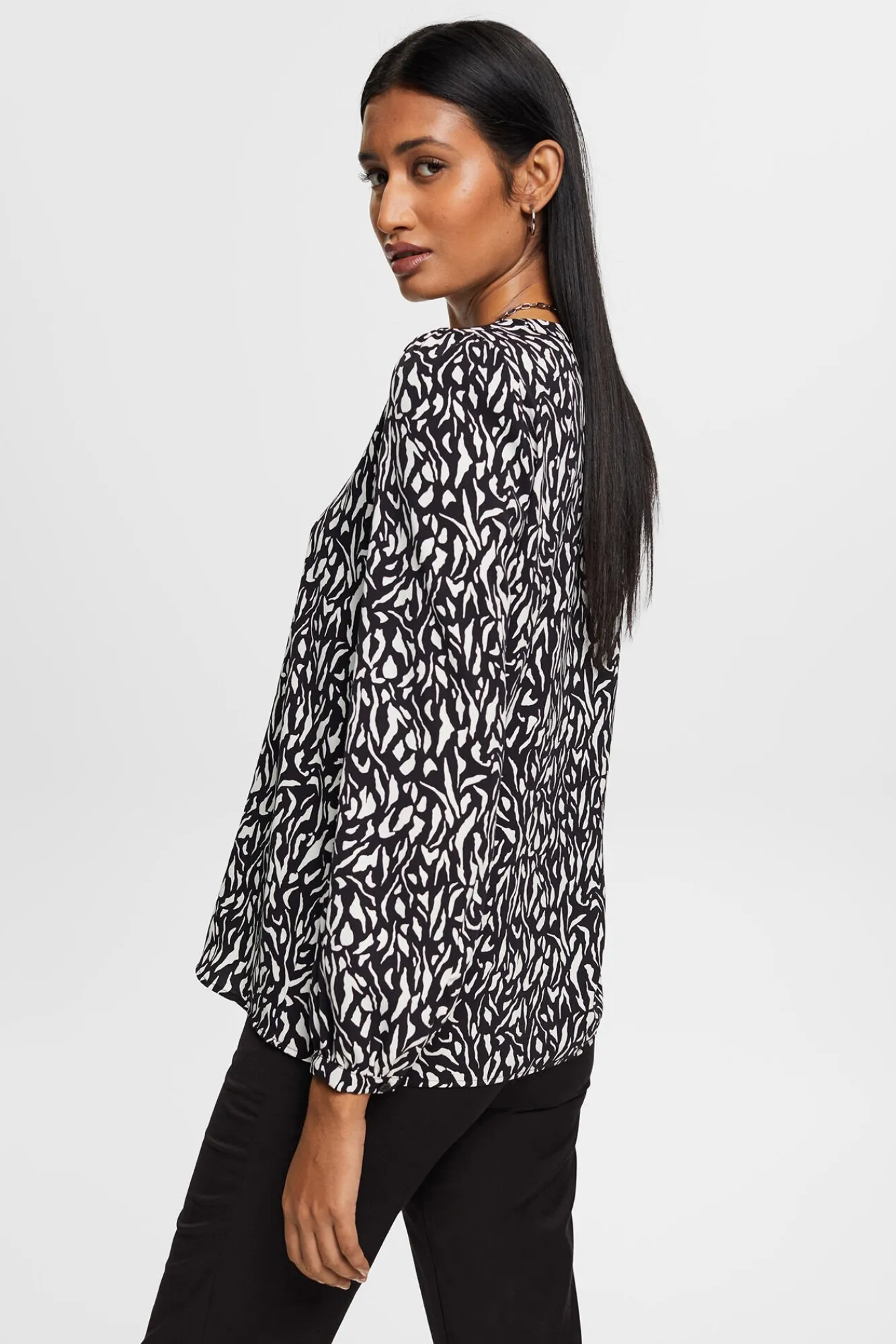 Blusa Corte Recto Estampado Allover^Esprit Fashion