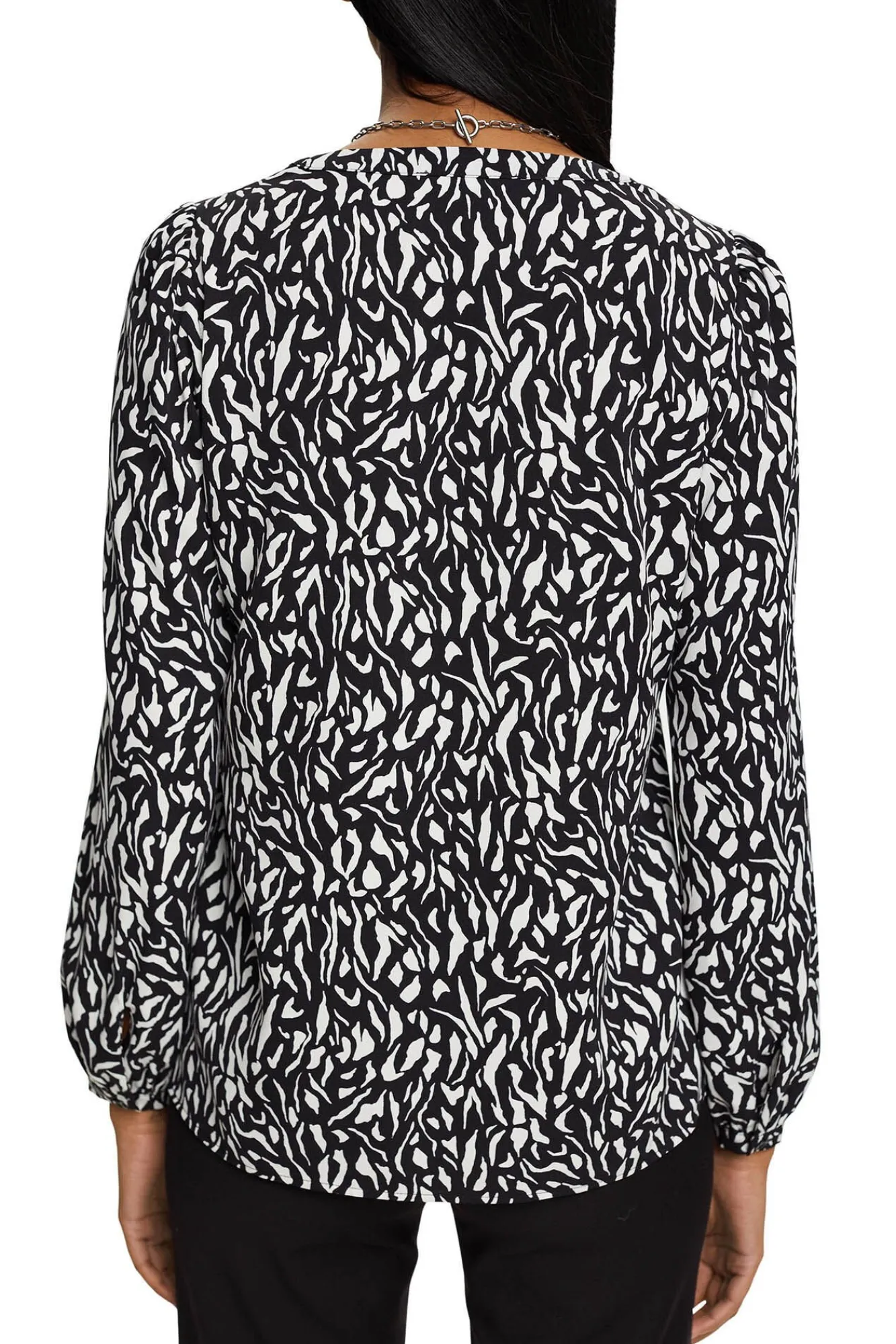 Blusa Corte Recto Estampado Allover^Esprit Fashion