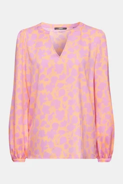 Blusa Corte Recto Estampado Allover^Esprit Clearance