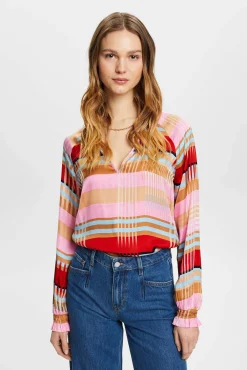 Blusa Cuadros Satinada Viscosa^Esprit Discount