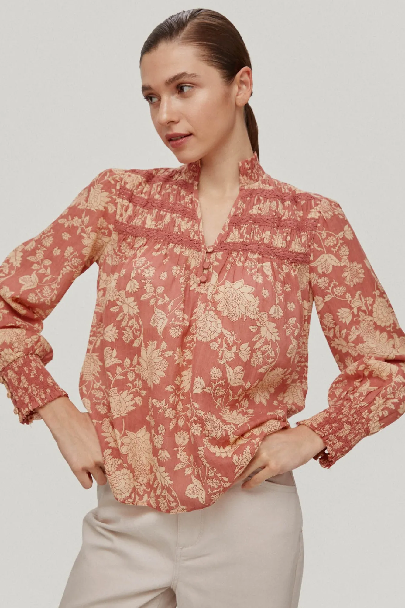 Blusa Detalle Pechera^Pedro del Hierro Best Sale