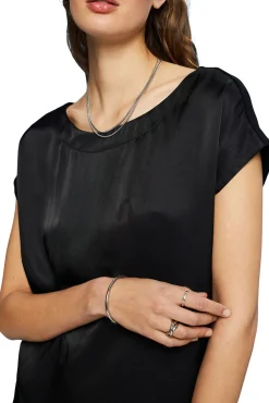 Blusa Lisa Viscosa Satinada^Esprit New