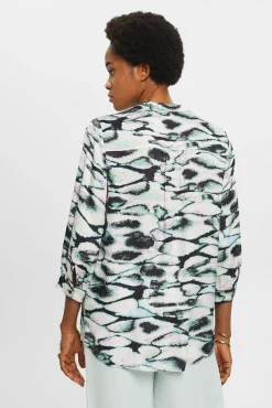 Blusa Oversized Animal Print Satinada^Esprit Best Sale