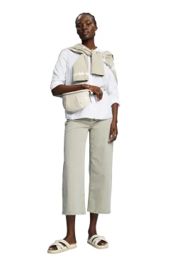 Blusa Paneles Corte Holgado Con Lino^Esprit Clearance