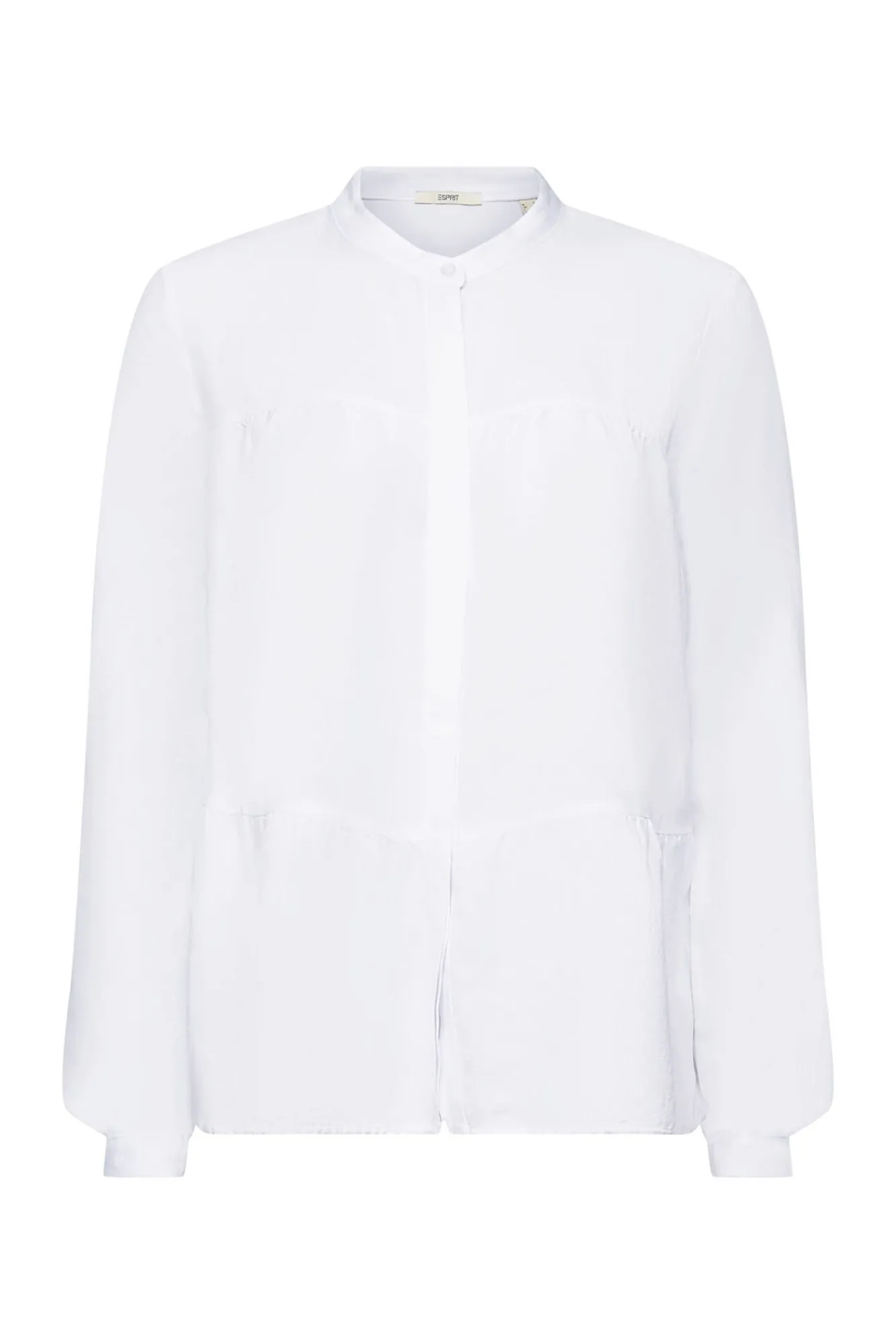 Blusa Paneles Corte Holgado Con Lino^Esprit Clearance