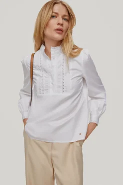 Blusa Popelin Con Cintas^Pedro del Hierro Cheap