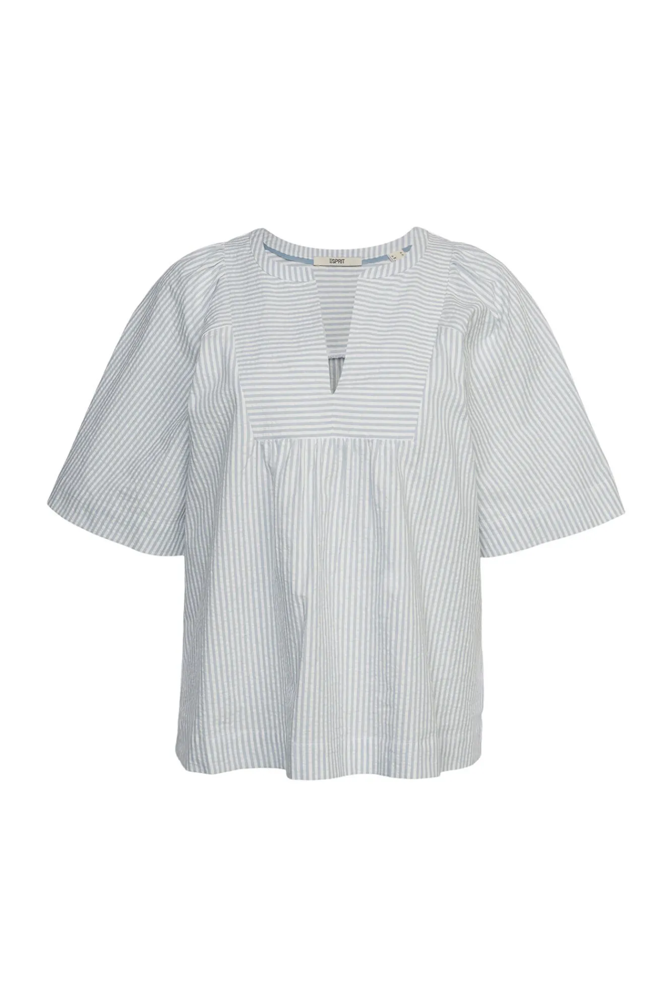 Blusa Rayas Con Lino Manga 3/4^Esprit Hot
