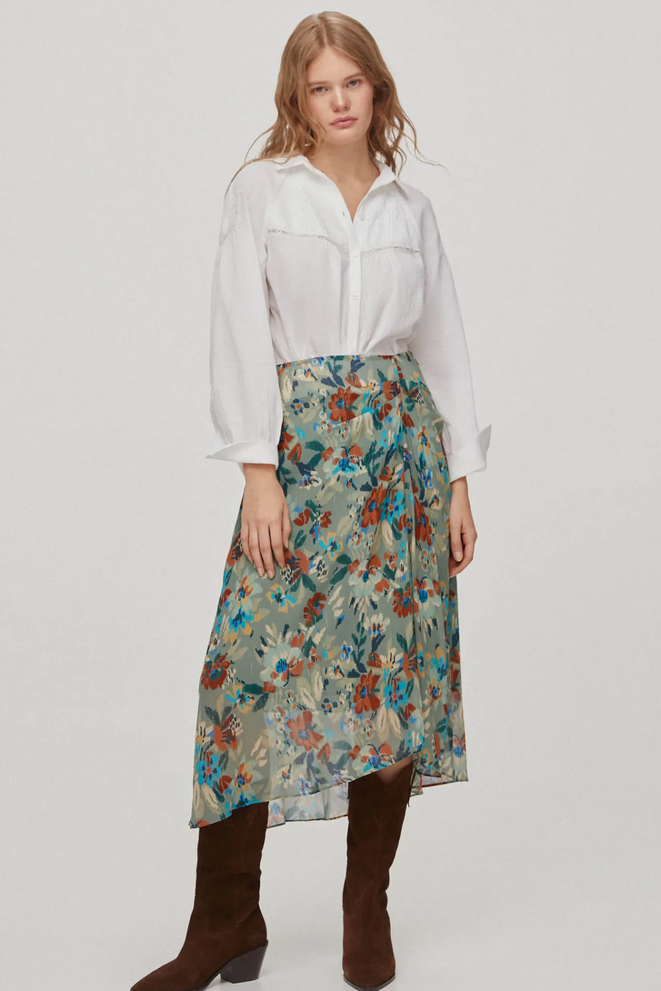Blusa Romantica Con Jaretas^Pedro del Hierro Best Sale