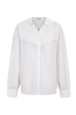 Blusa Romantica Con Jaretas^Pedro del Hierro Best Sale