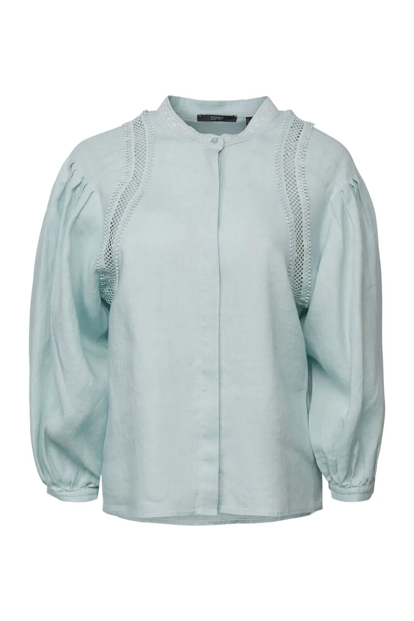 Blusa Volumen Cuello Mao Lino^Esprit Online