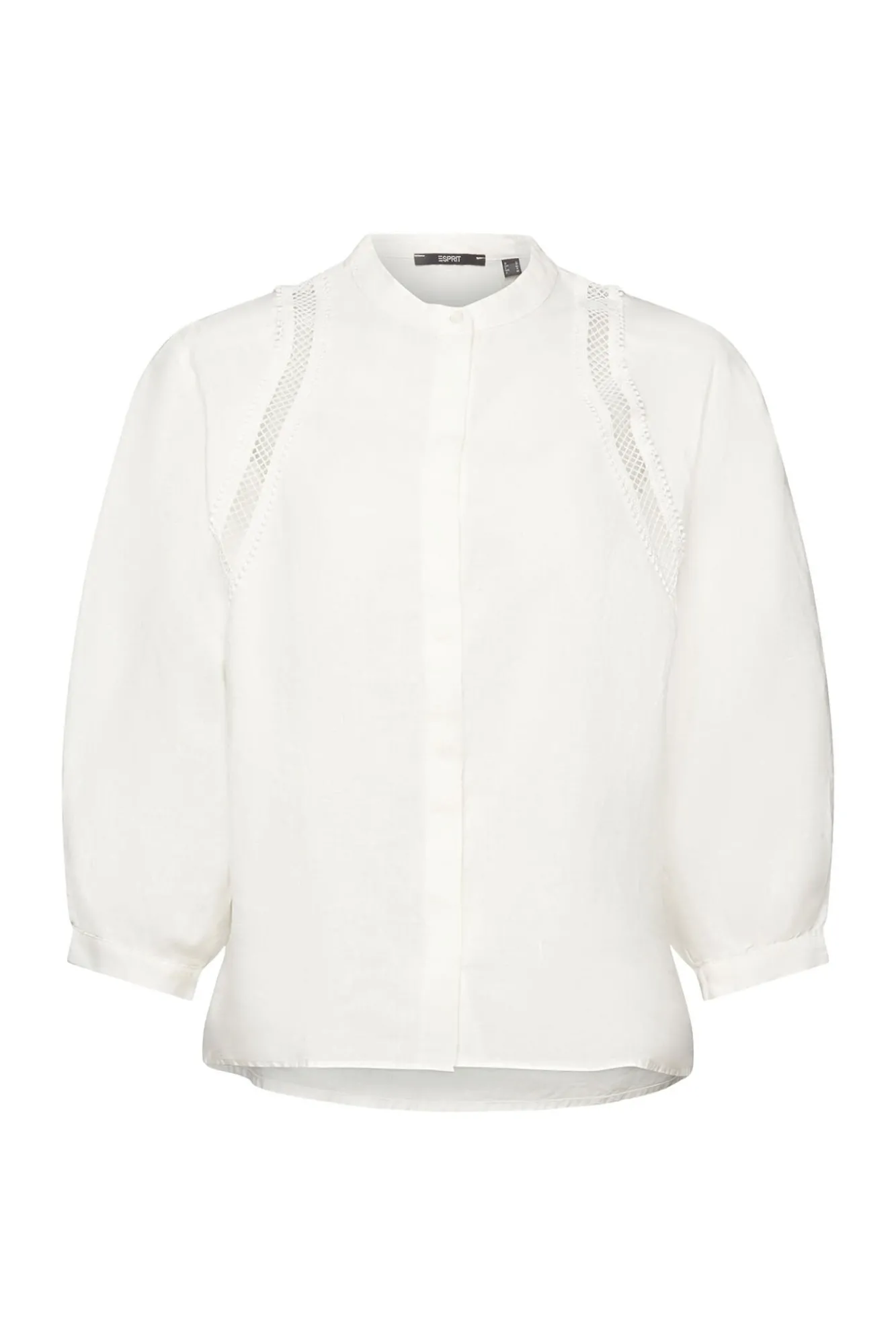 Blusa Volumen Cuello Mao Lino^Esprit Cheap