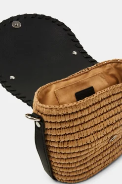 Bolso Bandolera Rafia Con Solapa^Esprit Fashion