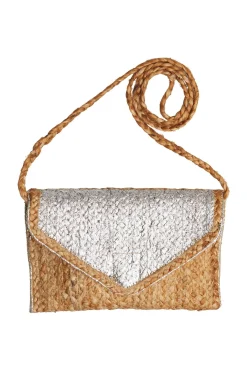 Bolso Clutch Tejido Yute Color Block^Esprit Outlet