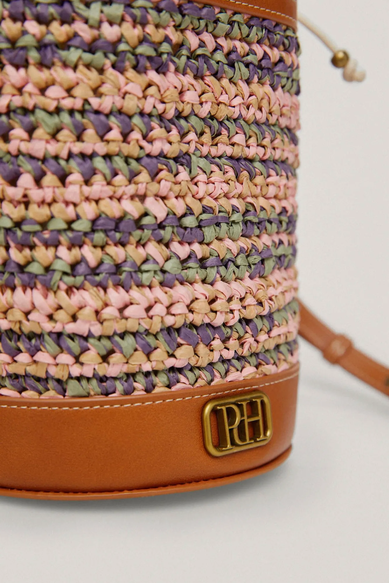 Bolso Cubo De Rafia Multicolor^Pedro del Hierro Fashion