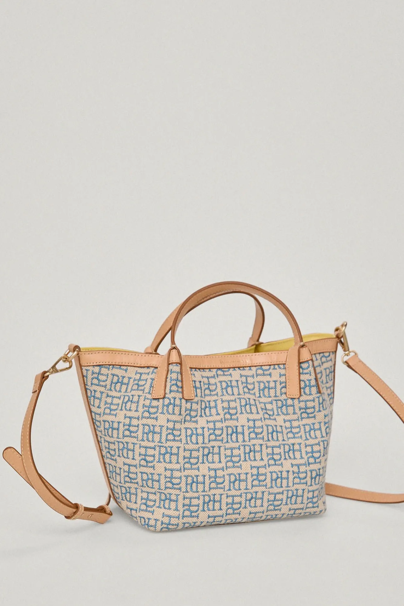 Bolso Mini Shopper De Jacquard Logotipo Y Piel^Pedro del Hierro Sale