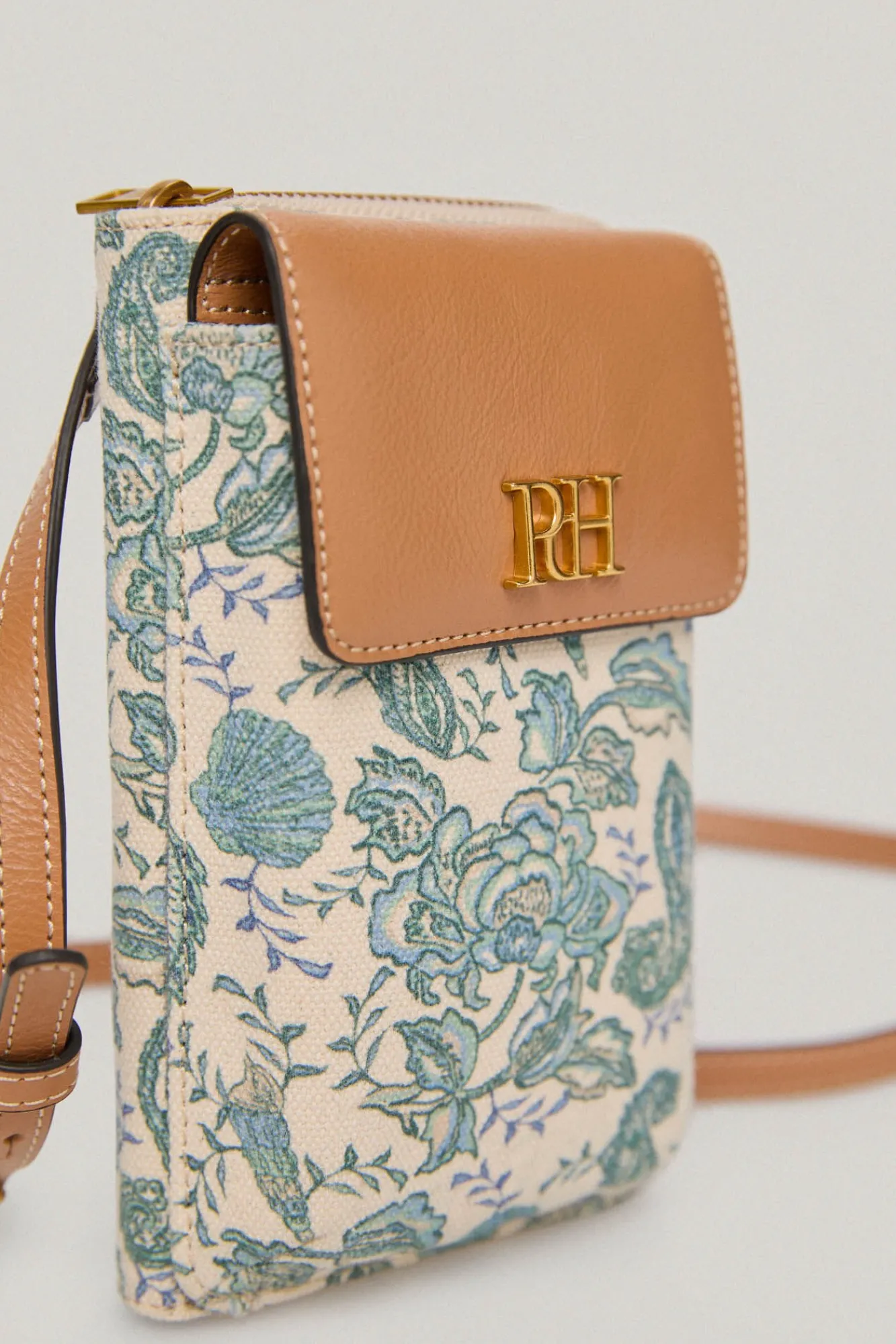 Bolso Movil De Canvas Estampado Marino Y Piel^Pedro del Hierro Sale