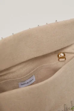 Bolso Pouch De Tejido Con Bordado De Cristales^Pedro del Hierro Best
