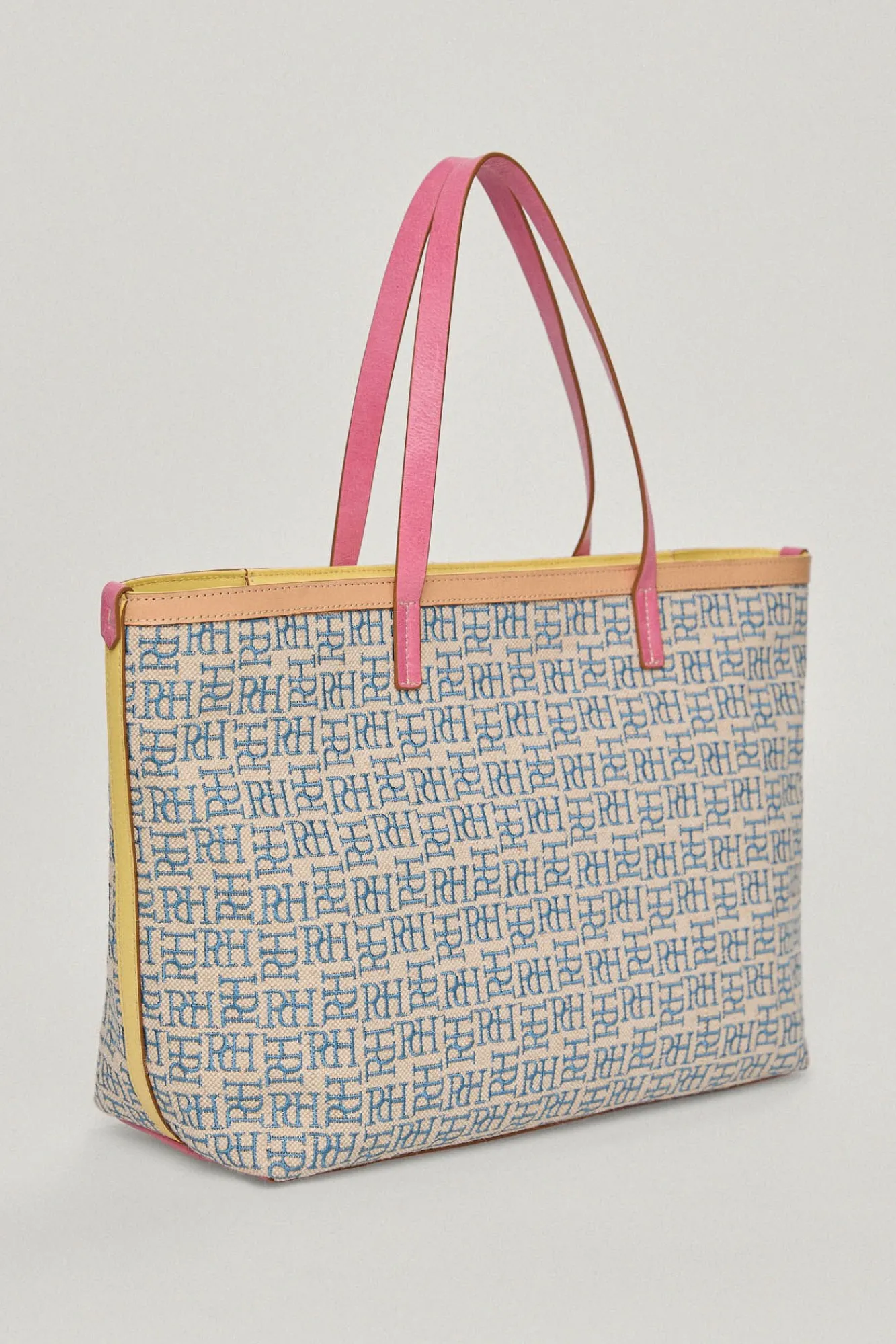 Bolso Shopper De Jacquard Logotipo Y Piel^Pedro del Hierro Store