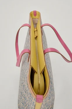 Bolso Shopper De Jacquard Logotipo Y Piel^Pedro del Hierro Store