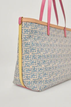 Bolso Shopper De Jacquard Logotipo Y Piel^Pedro del Hierro Store