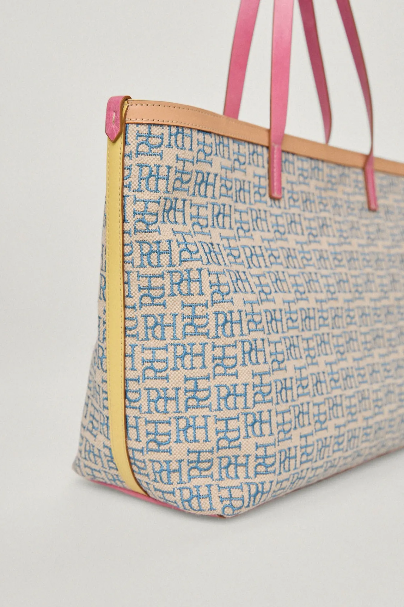 Bolso Shopper De Jacquard Logotipo Y Piel^Pedro del Hierro Store